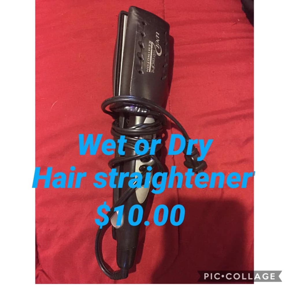 Wet or dry hair straightener